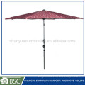 Hot Selling 3m Promotional Customized Logo Printed Polyester Patio Market Umbrella
